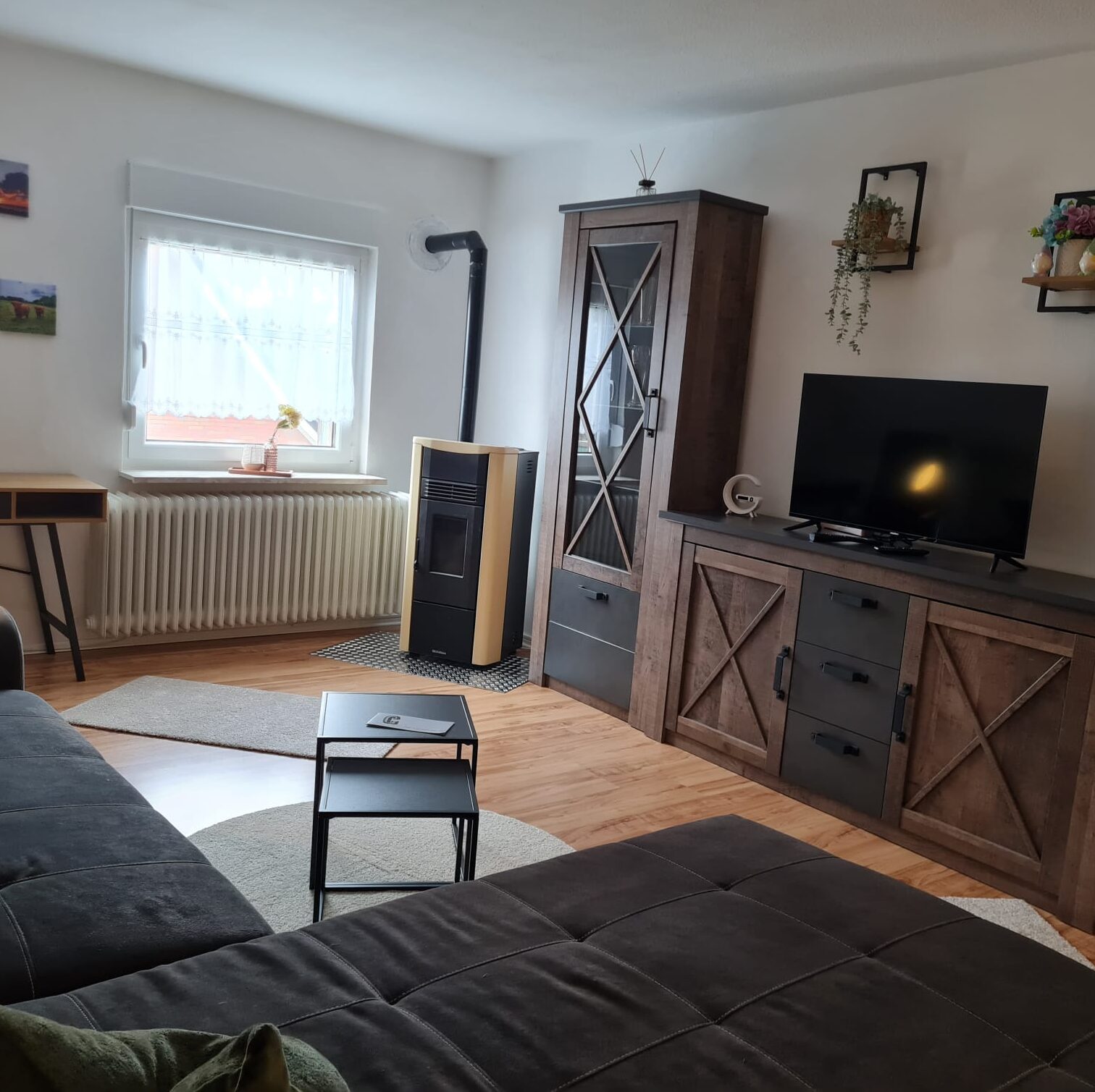 Wohnzimmer mit Pelletofen